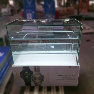 Professional Manufacturer Customizable Freestanding <b>Watch</b> Showcase Tempered Glass Metal LED Lighting Mirror Back High Quality - Product Image 3