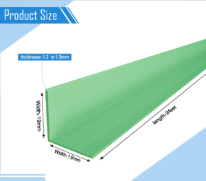 Profilé d'angle en PVC rigide extrudé pour la protection des murs, la protection des bords de meubles et les applications de sécurité - Product Image 1