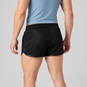 Pantalones Cortos Deportivos para Hombre, Rojos, con Cordón Ajustable, Transpirables, de Poliéster - Product Image 3
