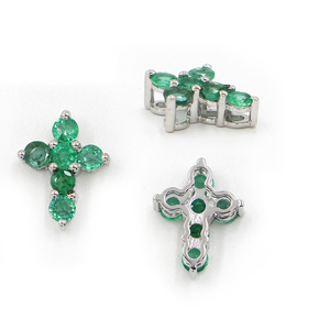 จี้มรกต14KW (กลม) 0.87 CT - Product Image 3
