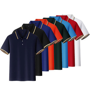 High Quality Cotton Jersey Solid for Shirt Mens Custom Embroidered Logo Anti-Wrinkle Breathable Summer Manufacturer - Product Image 1