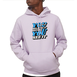 Sweat à capuche personnalisé pour homme, coupe oversize, 100% coton, imprimé, poids lourd, en vente - Product Image 1