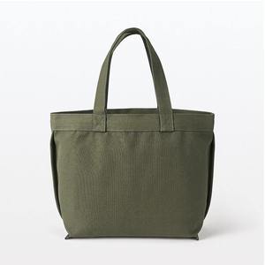 Bolsa de Mano de Lona Lavable Hecha a Mano en Fábrica, Personalizada con Cuero, para Hombre/Mujer, para Compras - Product Image 2