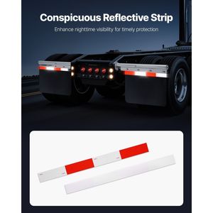 Supports métalliques robustes chromés à ressort pour pare-boue de semi-remorques, espacement des boulons 1-1/8 po, 1 paire - Product Image 5