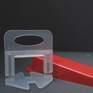 Red <b>Plastic</b> <b>Tile</b> Leveling Wedges Self-Adhesive Durable <b>Tile</b> Spacers Industrial Design Easy Installation Construction Tool <b>Tile</b> - Product Image 4