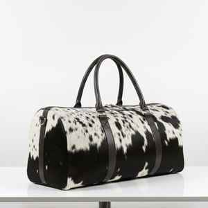 Sac de Voyage en Cuir de Luxe à Marque Privée, Sac de Sport en Cuir de Vachette, Sac de Voyage Multifonctionnel Léger et Tendance LHDB-0113 - Product Image 3