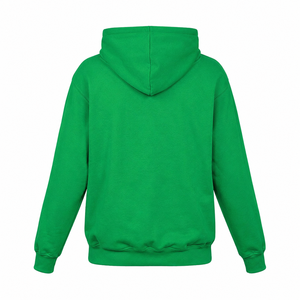 เสื้อฮู้ดสีเขียวแบบเรียบง่ายสำหรับฤดูหนาว ผ้าฝ้ายฟลีซ 100% สำหรับผู้ชาย ผู้หญิง และเด็ก - Product Image 3