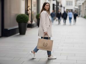 High Demand EcoDari Fashion Natural Jute Gift <b>Bags</b> Non Woven Handles <b>Medium</b> <b>Size</b> Wedding Party Shops Retail Use Wholesale Supply - Product Image 5