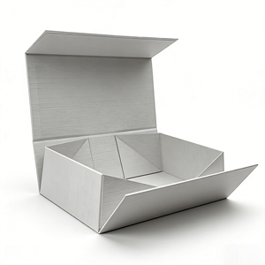 Boîte cadeau magnétique personnalisée gaufrée, pelliculage mat, impression offset, emballage rigide pliable recyclable pour le commerce de détail haut de gamme - Product Image 5