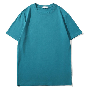 Camiseta de manga corta con cuello redondo, lisa, informal, para hombre, OEM, alta calidad, personaliza tu logotipo de marca, 100% algodón, en venta - Product Image 4
