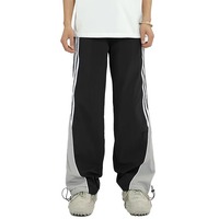 Pantalon de survêtement unisexe en nylon de qualité industrielle avec bandes réfléchissantes, coupe large, coupe-vent, grande taille, idéal pour l'hiver