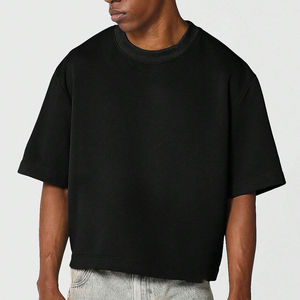 เสื้อยืดผู้ชายไซส์ใหญ่คุณภาพสูงแบบเรียบ  ไซส์พลัส สตรีทแวร์ลายกราฟิก พิมพ์ลายทรงบ็อกซี่ แขนสั้น - Product Image 1