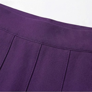 Mini-jupe plissée pour femme, taille élastique, séchage rapide, style sportif, couleur unie, à porter toute l'année - Product Image 4