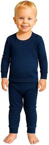 Conjunto Deportivo Infantil de Algodón a Rayas, Cuello Redondo, Manga Larga, Estilo Casual para Primavera, Corte Regular, Ligero y Transpirable - Product Image 4