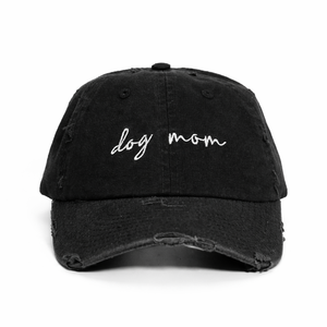 Gorras de béisbol desgastadas sin estructura de 6 paneles de alta calidad estilo deportivo DOG MOM bordado lavado papá sombreros para negocios Casual - Product Image 1