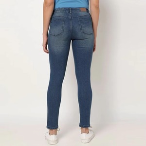 Ladies Denim Jeans Pants Elastic Loose Mid Waist <b>Light</b> Pencil Streetwear Custom Wholesale Rate <b>Cheap</b> Price OEM High Quality New - Product Image 2