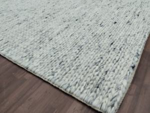 Tapis en laine épais fait main beige, texture sumac, rayé, style moderne bohème, pour salon, taille personnalisée, tapis de sol doux et épais - Product Image 3