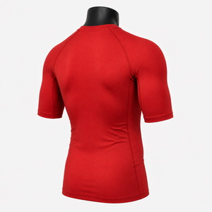 Men's Short Sleeve <b>Compression</b> <b>Shirt</b> Breathable Quick Dry Stretch Base Layer Rash Guard Spandex/Polyester Gym Running - Product Image 6