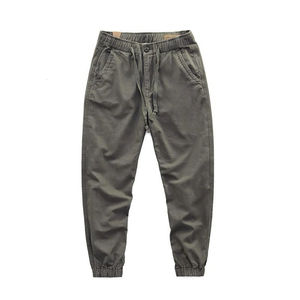 Pantalones Cargo de Lona para Hombre, Ecológicos, Transpirables, de Secado Rápido, con Forro Polar de Algodón, Antiarrugas, Cintura Elástica, Estilo Casual Urbano - Product Image 4