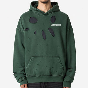 Sudadera con Capucha Personalizada para Hombre, Estilo Vintage Desgastado, 100% Algodón Felpa, Logotipo Personalizado para Marcas de Marca Privada - Product Image 4
