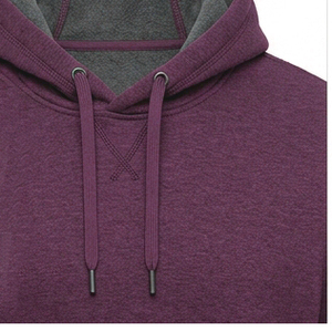 Sweat à capuche violet pour homme, 100 % coton de haute qualité, série High Street, effet vieilli, personnalisé, style vintage - Product Image 5