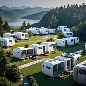 Casa Prefabbricata Mobile in Acciaio Stile Apple, Ecologica e Moderna, per Uso Esterno in <span class=keywords><strong>Hotel</strong></span> e Uffici - Product Image 4