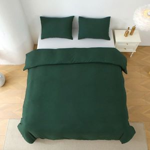 Solid Color King Size Duvet Cover <b>Set</b> 3-Piece Bedding Including 1 Duvet Cover and 2 Pillow Shams <b>Comforter</b> Not Included - Product Image 1