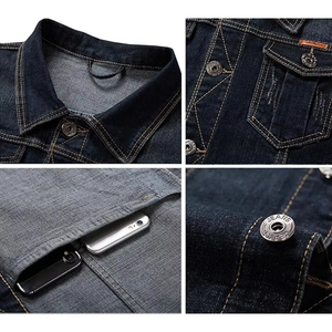 Chaleco Vaquero para Hombre de Fábrica, 100% Algodón, Negro y Azul Rojo, Color Personalizado, Chaqueta sin Mangas, Chaleco para Hombre de Alta Calidad - Product Image 6