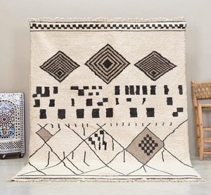 Alfombras de lana pura de diseño moderno, alfombras de área de lana anudada a mano, de Arte de INDIA TEX - Product Image 2