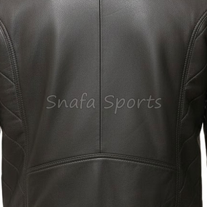 Hot Selling Leather Material Made Men Jackets Regular Length Breathable Reasonable Price Men Fashion Leather Jackets - Product Image 5