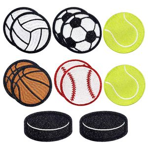 Patch brodé personnalisé de haute qualité avec logo d'usine, thermocollant, en tissu, motif cœur ou fleur, en feutre, pour vêtements, transfert thermique, DIY - Product Image 1