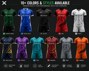 X Sports City Comfortable Breathable Fabric Adult Size Soccer Uniform 100% High Quality Regular Fit Short Sleeve Printed - Product Image 3