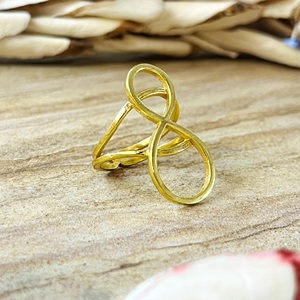Top Choice Boho Fern Leaf Ring Brass Rings For Women 18k Gold Plated Bypass <b>Wrap</b> Floral Jewelry For Wholesale/OEM/ODM - Product Image 6