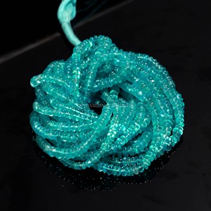 Perles rondes lisses en apatite bleue AAA 5 mm 5,5 mm, perles d'apatite naturelle, brin de 16 pouces, perles de pierres précieuses pour la fabrication de bijoux en gros - Product Image 2