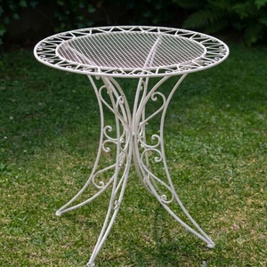 Classic Victorian Hand Forged <b>Metal</b> Wrought Iron <b>Table</b> Eco-Friendly Rust-Proof <b>Outdoor</b> Garden Coffee <b>Table</b> - Product Image 2