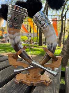 Cuerno Vikingo para Beber, Diseño Natural Hecho a Mano, Diseño Único de Ángel, Se Acepta Logotipo Personalizado, Alta Calidad - Product Image 3