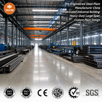 Fabricant chinois de bâtiments industriels préfabriqués en acier préfabriqué, conception à grande portée et haute résistance pour usines de production
