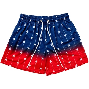 Shorts de sport pour homme en mesh vert camouflage, imprimé par sublimation, séchage rapide, pour la gym, la course à pied et les loisirs. - Product Image 2