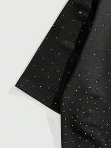 T-shirt de marque de haute qualité 100 % coton épais, style hip-hop avec strass, t-shirt imprimé délavé à l'acide pour hommes - Product Image 3