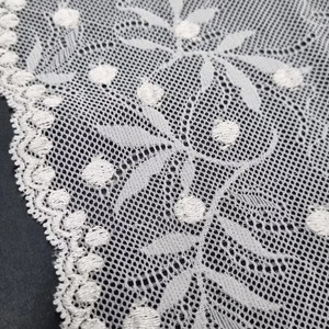 Tela Elástica de Encaje, Spandex/Nailon/Rayón, Ligera, 20cm, Color Personalizado, Tejido de Punto, Diseño Floral de Bayas, para Ropa Interior y Vestidos - Product Image 4