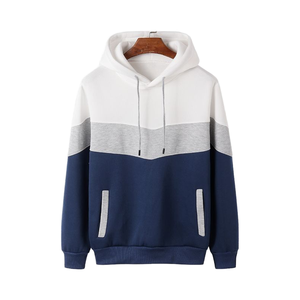 Sudadera de Invierno para Hombre, 100% Algodón, Felpa Cepillada, con Capucha Bordada, Bolsillo Canguro, Mangas Largas, Letras, Ecológica, Corte y Costura - Product Image 5