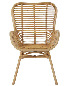 Rattan chair for study desk. Features a high backrest for comfortable and stable <b>seating</b>. Office furniture. - Product Image 5