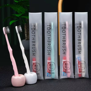 Kit dentaire d'hôtel, kits de brosses à dents pour les voyages, articles de toilette d'hôtel de haute qualité, brosse à dents jetable de luxe, logo personnalisé - Product Image 1