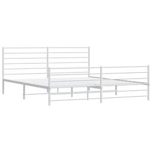 Base de Cama Doble de Acero con Recubrimiento en Polvo Blanco, Categoría de Productos de Camas Metálicas - Product Image 5