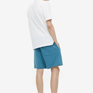 Shorts de sport pour hommes personnalisables avec logo, respirants, en maille, avec cordon de serrage, pour l'entraînement, la gym, la plage, le jogging, décontractés, écologiques, pour l'été - Product Image 6