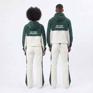 Ensemble de survêtement coupe-vent unisexe léger, veste et pantalon imperméables en nylon, pour le camping, coupe-vent pour hommes et femmes - Product Image 2
