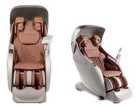 Fauteuil de massage à détection de douleur par IA, capteur de stress EDA, toucher doux 4D, rail SL de 167 cm, thérapie par points d'acupuncture et méridiens