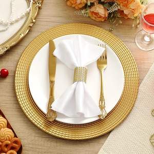 Assiette de présentation décorative de qualité supérieure pour la mise en table de mariage, d'hôtel et de restaurant - Product Image 3