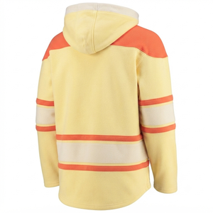 Jersey de Hockey sobre Hielo Personalizado en Amarillo Claro, Sudadera Transpirable, Estilo Vintage, Ropa Deportiva Personalizada, Térmica para Invierno, 100% Algodón - Product Image 2