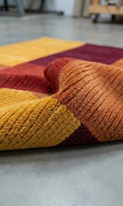 Alfombra de Lana Tufted Hecha a Mano de Primera Calidad, Antideslizante, de Pelo Medio, Diseño Geométrico Abstracto Moderno, Alfombra Suave y Lujosa para Sala de Estar - Product Image 6